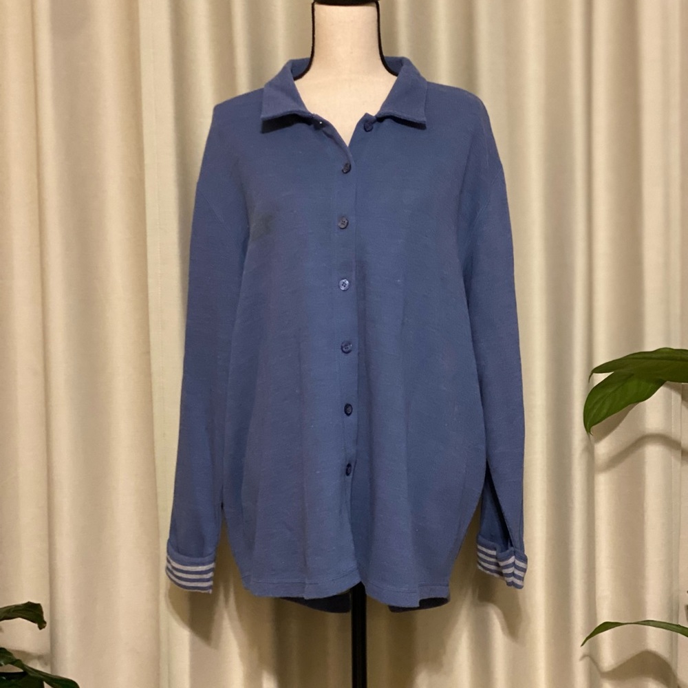 Heathered Blue Blouse